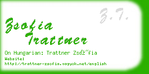 zsofia trattner business card